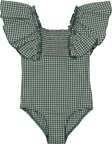 Bopop Girls Gingham Bathing Suit - PL782