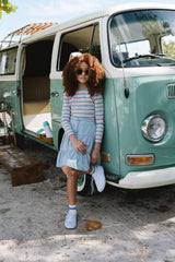 Lil Legs Camp Scouts Collection Girls Denim Tiered Skirt - DTSK