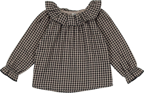 Analogie by Lil Legs Shabbos Collection Baby Toddler Girls Ruffle Collar Long Sleeve Blouse Shirt