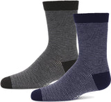 Memoi Boys Striped Crew Dress Socks - MK-170