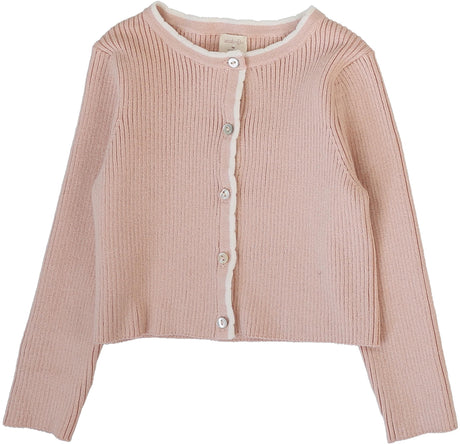 Analogie by Lil Legs Signature Collection Girls Scallop Rib Cardigan - SSRC
