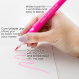 Bazic Brush Marker 6 Pack - 1268-A