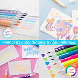 Bazic Brush Marker 6 Pack - 1268-A