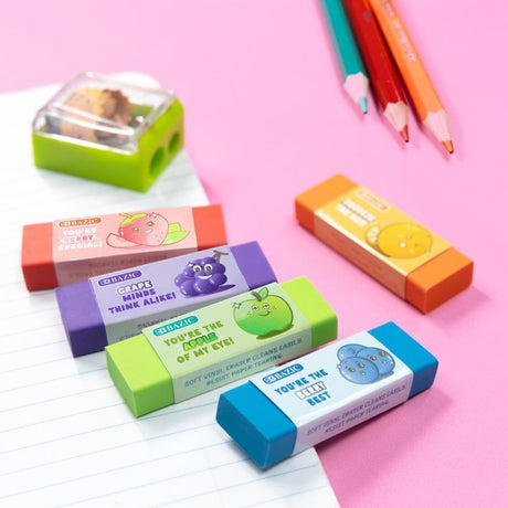 Bazic Fruit Scented Eraser 5 Pack - 2222