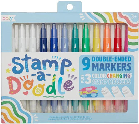 ooly Stamp-A-Doodle Double-Ended Markers 12 Pack - 130-100
