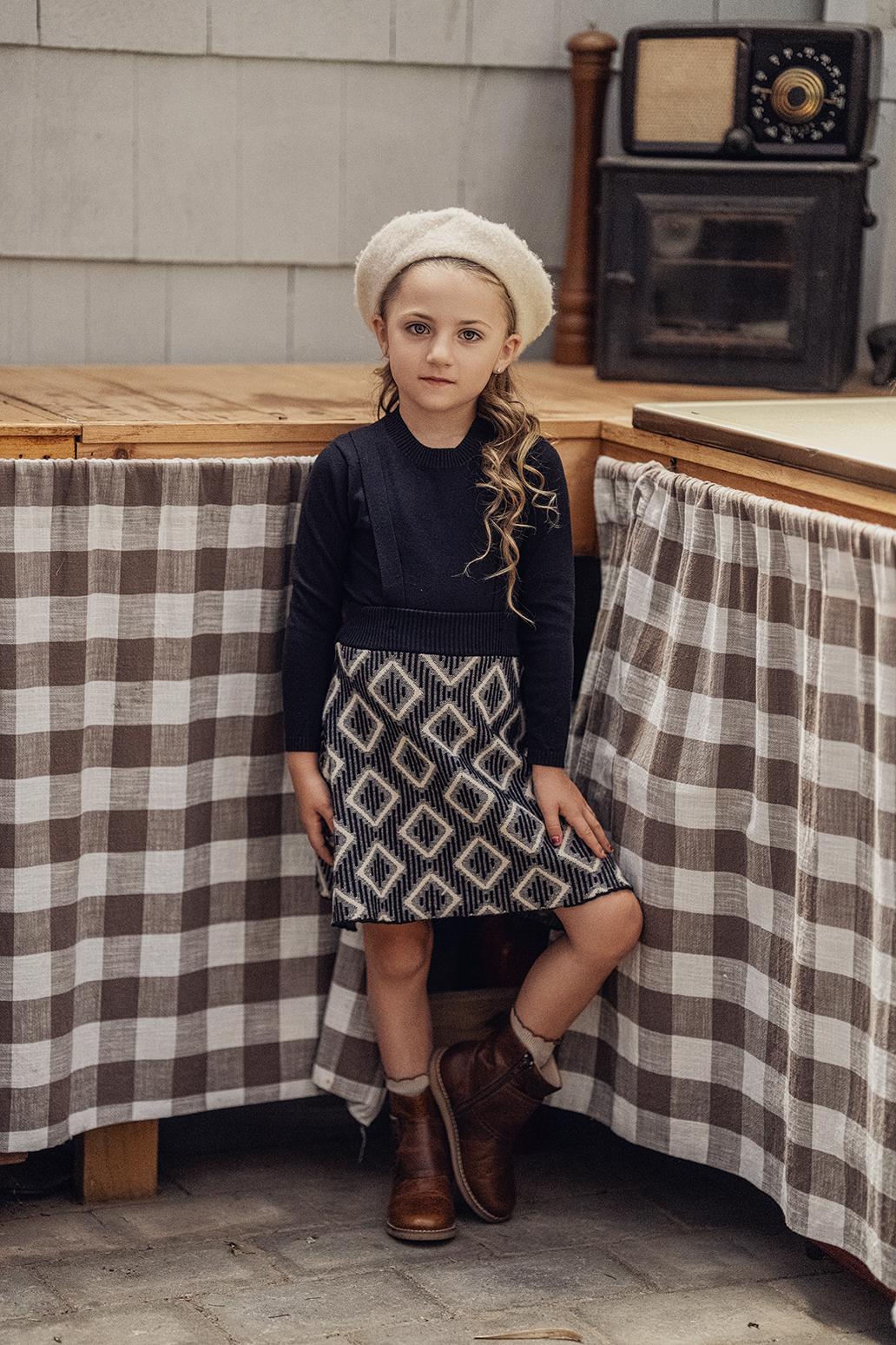 Apricot Girls Diamond Knit Outfit - WB4CY2432EG