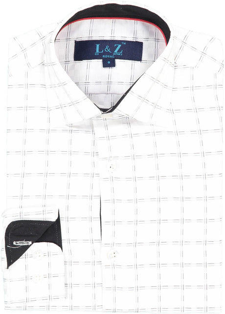 L & Z Royal Boys Long Sleeve Dress Shirt - 5889