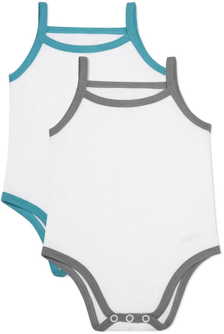 Memoi Baby Boys Girls Sleeveless Bodysuit - 2 Pack - MKU2000