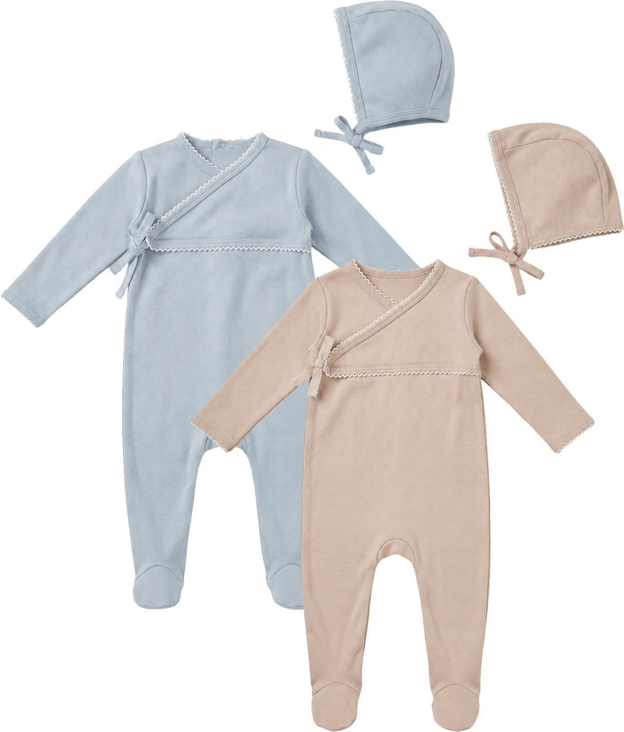 Little Fragile Baby Boys Girls Bamboo Cotton Wrap Footie & Beanie Set - WB6CP7472