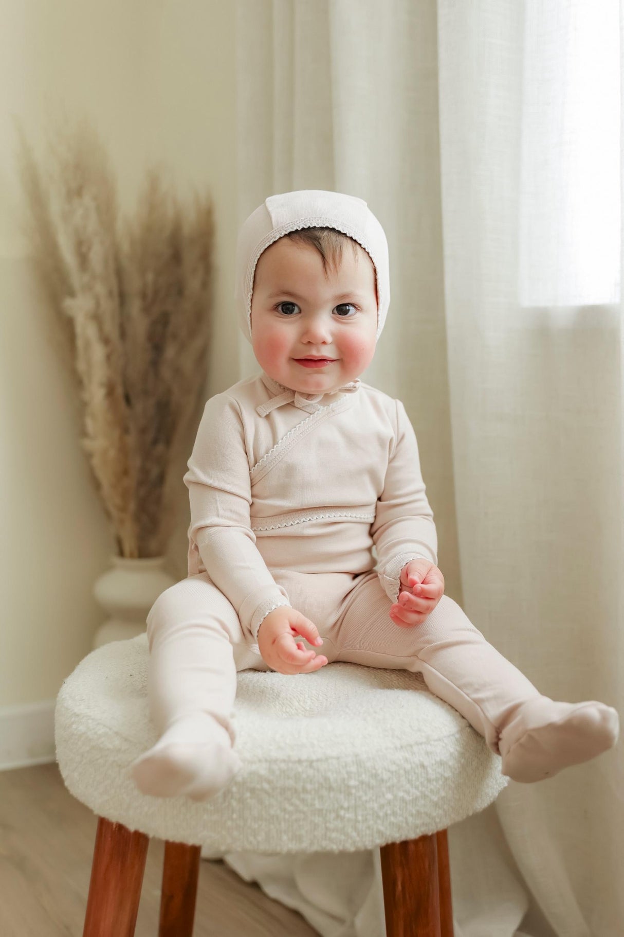Little Fragile Baby Boys Girls Bamboo Cotton Wrap Footie & Beanie Set - WB6CP7472