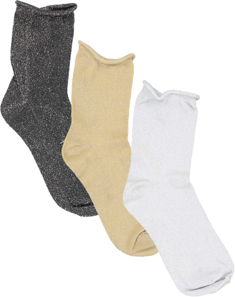 Zubii Girls Metallic Ankle Socks - 770