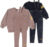 Lil Legs Wardrobe Staples Collection Baby Toddler Boys Girls Wash Suspender Outfit - AF26TP414