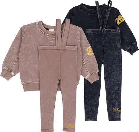 Lil Legs Wardrobe Staples Collection Baby Toddler Boys Girls Wash Suspender Outfit - AF26TP414