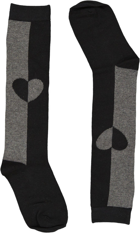 BlinQ Girls Two Tone Heart Knee Socks - 906