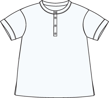 Analogie by Lil Legs Signature Collection Boys Short Sleeve with Mandarin Collar Dress Shirt - SDSHM
