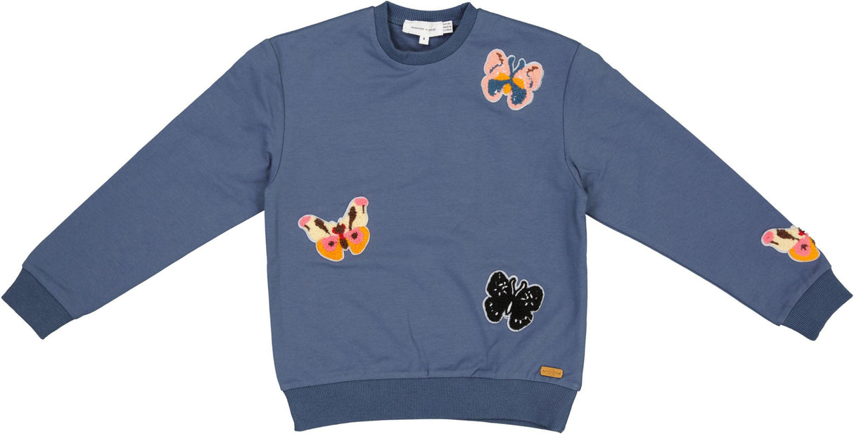 Charlotte & George Girls Butterfly Sweatshirt - WB5CP7247