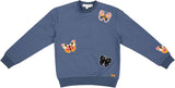 Charlotte & George Girls Butterfly Sweatshirt - WB5CP7247