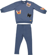 Charlotte & George Baby Girls Butterfly Sweatshirt Outfit - WB5CP7247E