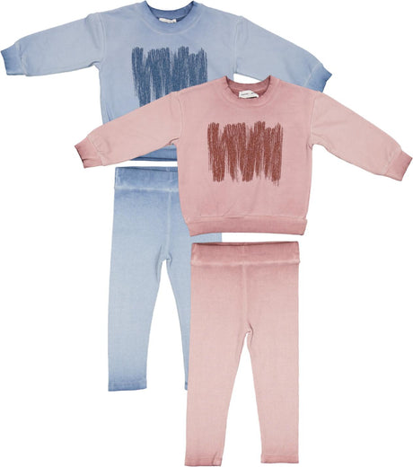 Charlotte & George Baby Boys Girls Brushstroke Print Suede Outfit - WB5CP7257E