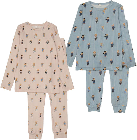Bopop Boys Girls Cotton Bear Pajamas - PL742/PL745