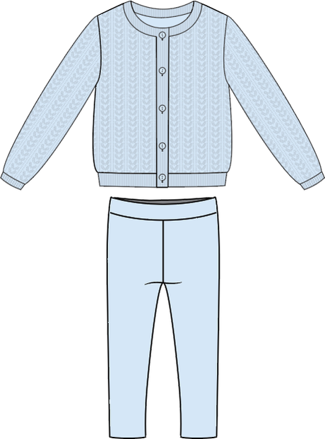 Analogie by Lil Legs Signature Collection Baby Boys Girls Cardigan Knit Outfit - ACKS