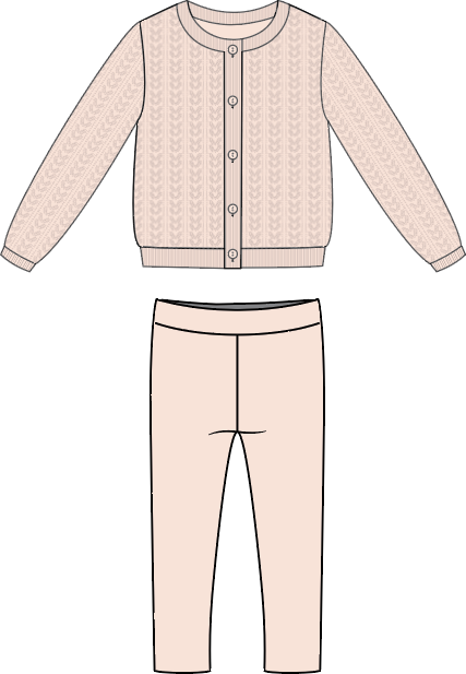 Analogie by Lil Legs Signature Collection Baby Boys Girls Cardigan Knit Outfit - ACKS