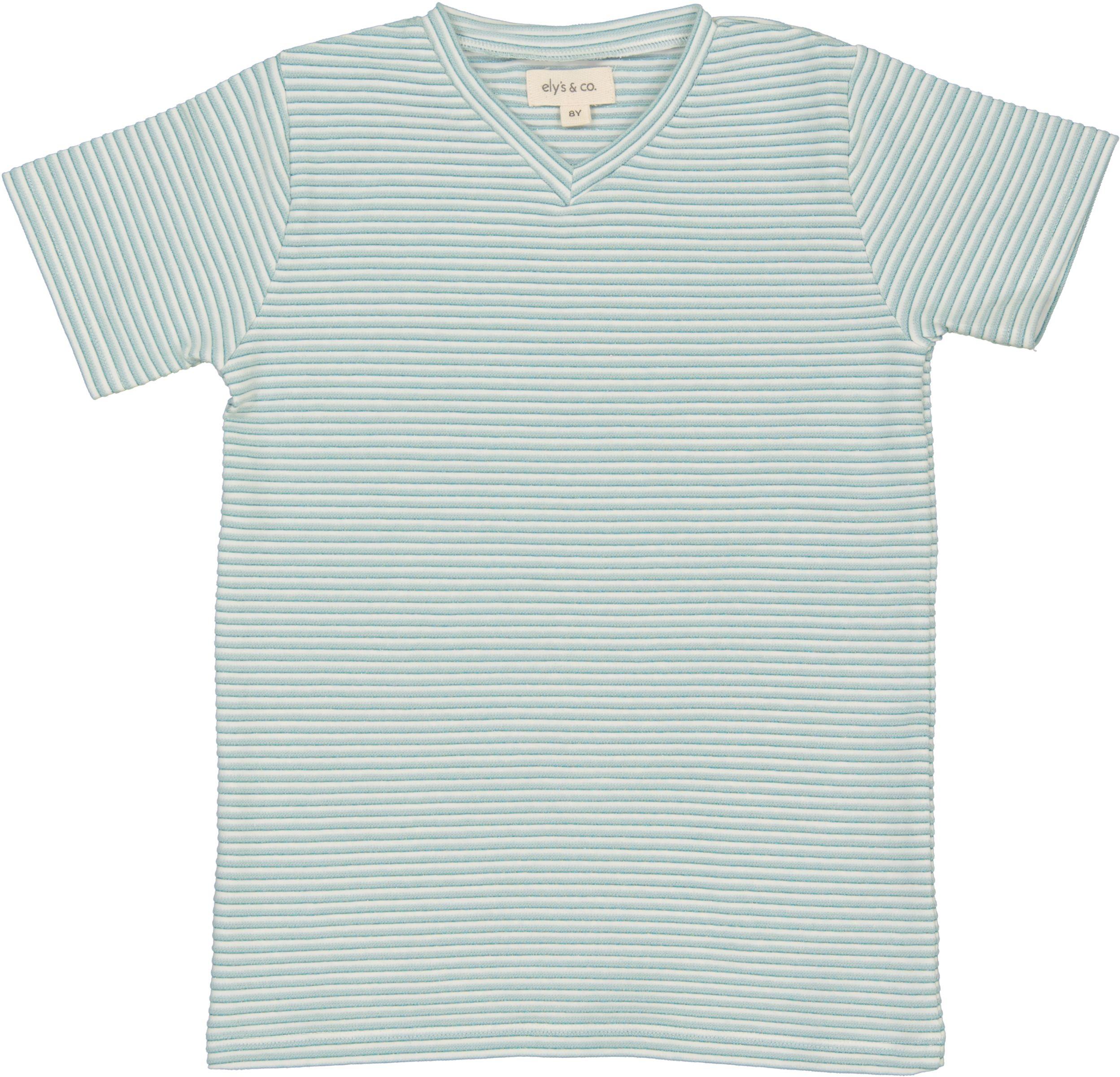 Tシャツ・カットソー Theory SS25 Striped shirt (P0204503 E17) Ely's & Co Boys Metallic Stripe Short Sleeve T-shirt - SS25