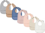 Bleu La La Vegan Leather Bib - Solid