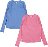 Lil Legs Camp Scouts Collection Girls Long Sleeve Basic T-shirt Tee - BT