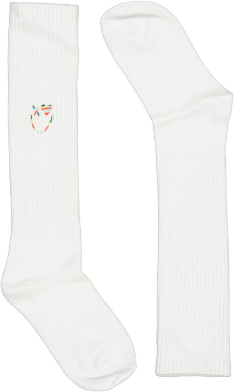 Zubii Girls Embroidered Colorful Smiley Knee Socks - 1058