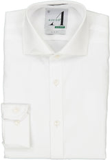 Alviso Boys White Long Sleeve 100% Cotton Non-Iron Dress Shirt - 1N42