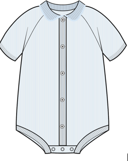 Analogie by Lil Legs Mountain Meadows Collection Baby Boys Textured Knit Romper - TKR