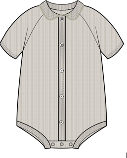 Analogie by Lil Legs Mountain Meadows Collection Baby Boys Textured Knit Romper - TKR
