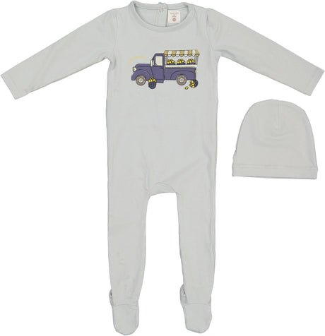 Analogie by Lil Legs Lil People Collection Baby Boys Lemon Boy Cotton Footie - LPLBFS