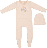 Analogie by Lil Legs Lil People Collection Baby Girls Lemon Cotton Footie - LPLGFS