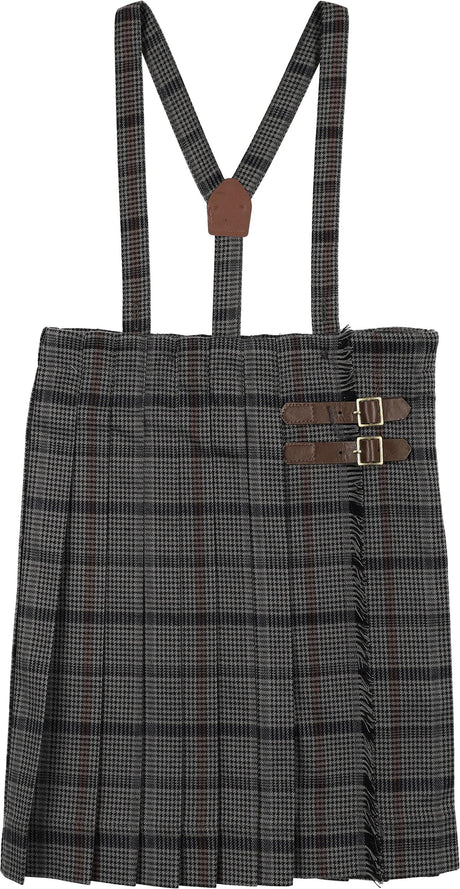 Analogie by Lil Legs Signature Collection Girls Kilt Suspender Skirt - AF26S808