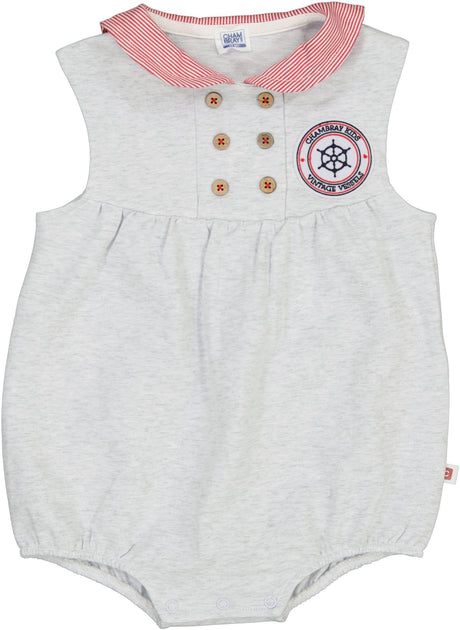 Chambray Baby Boys Girls Marine Romper - MR720-721