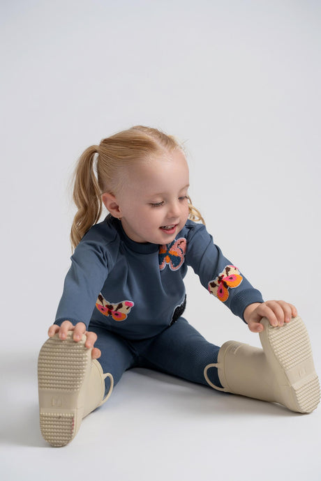 Charlotte & George Baby Girls Butterfly Sweatshirt Outfit - WB5CP7247E
