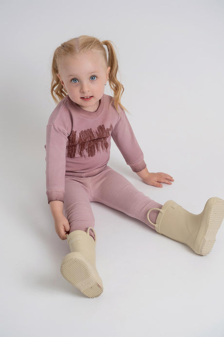 Charlotte & George Baby Boys Girls Brushstroke Print Suede Outfit - WB5CP7257E