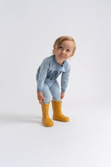Charlotte & George Baby Boys Girls Brushstroke Print Suede Outfit - WB5CP7257E