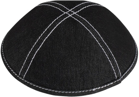 iKippah Boys Denim w/ Double Stitching Yarmulka