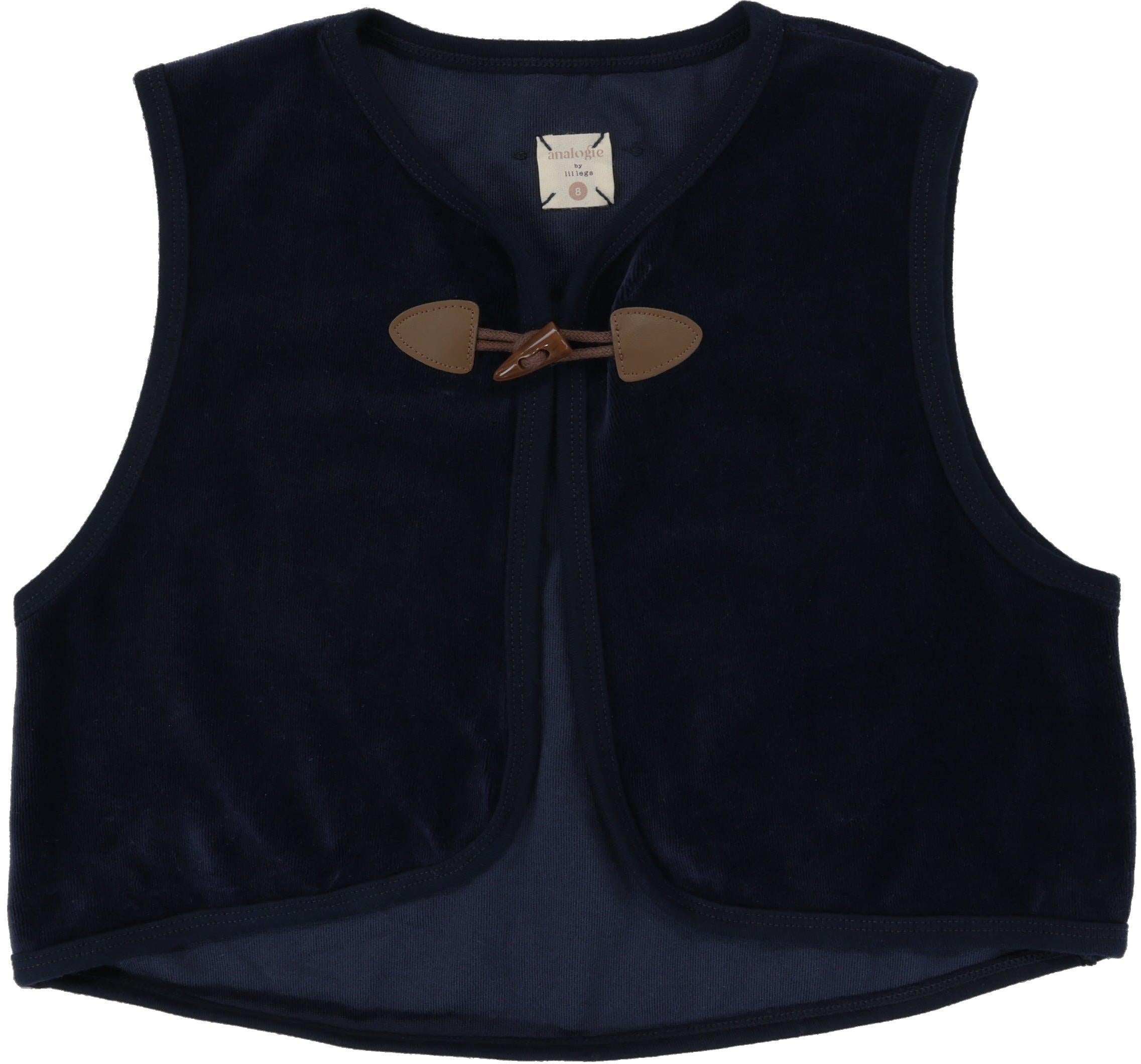 Analogie by Lil Legs Velour Collection Girls Toggle Vest – ShirtStop