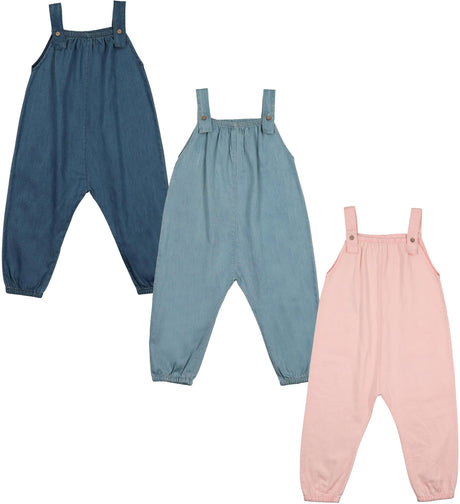 Bopop Baby Boys Girls Denim Overall Romper - TR19