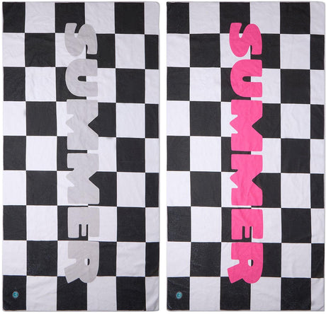 Memoi Summer Checked Beach Towel - MAC-056