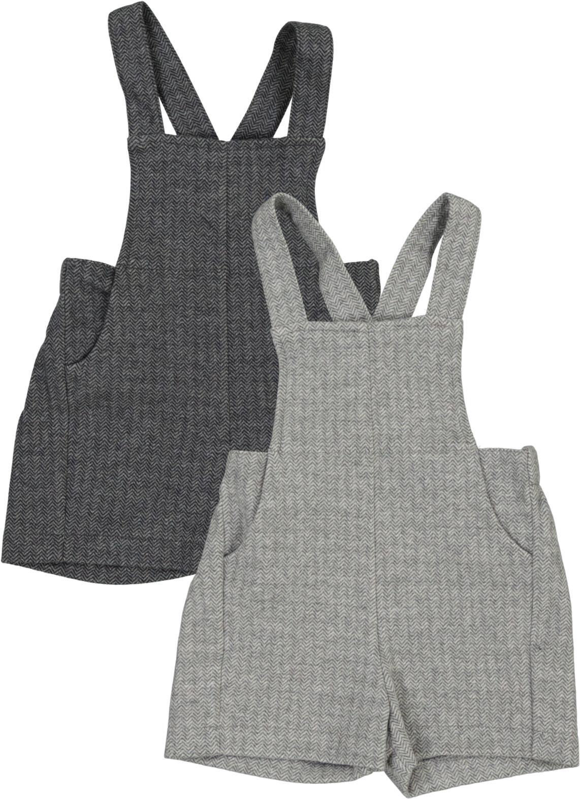 Space Gray Boys Herringbone Overall - WB5CY2738O