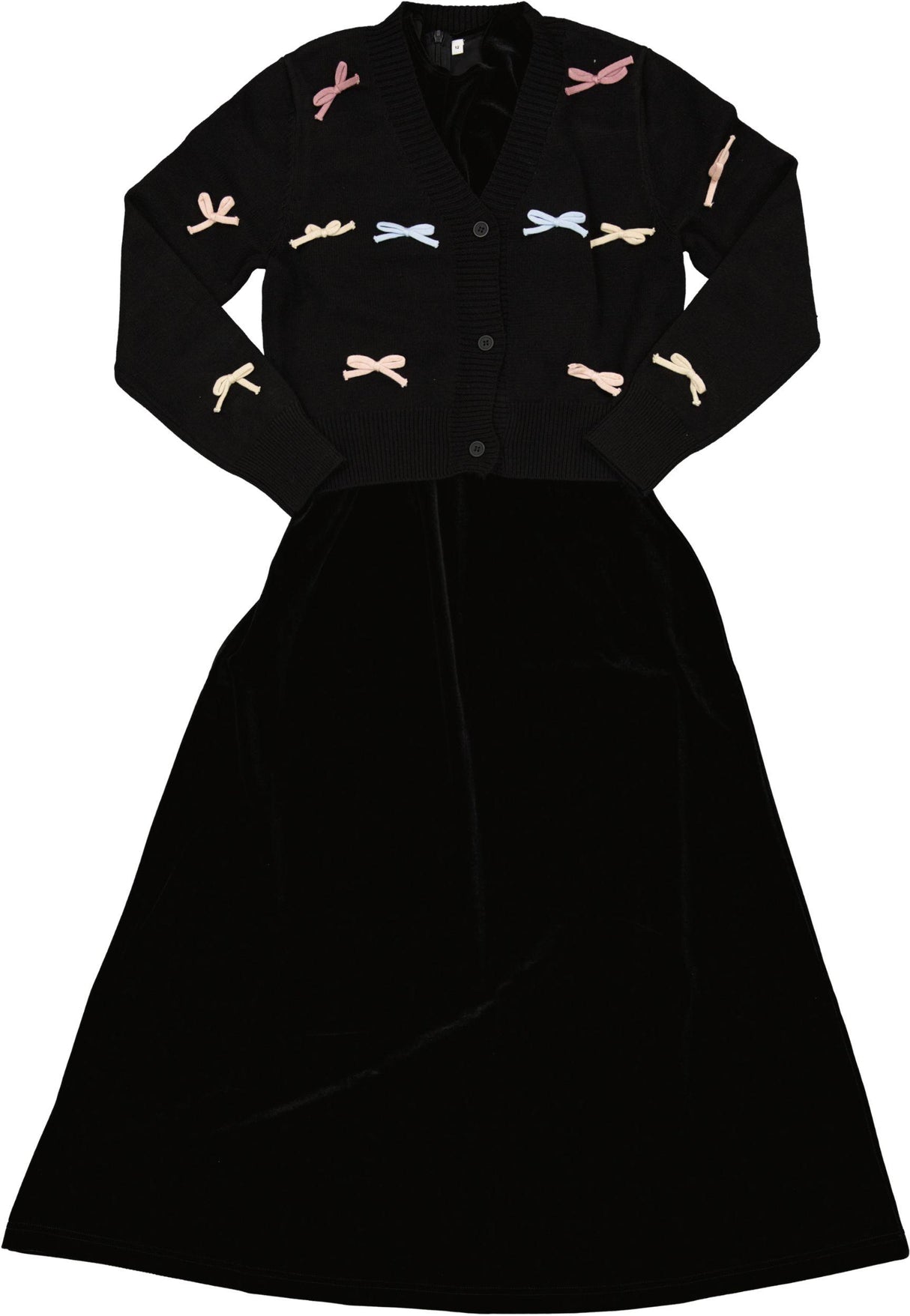 Seal Girls Velour Maxi Jumper Robe & Cardigan Set - WB5CY2748