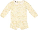 Maniere Baby Girls Corduroy Collar Outfit - CCSW22