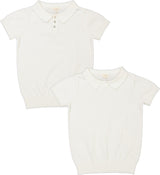 Lil Legs Knit Basic Collection Boys Short Sleeve Knit Polo Sweater - SSKP
