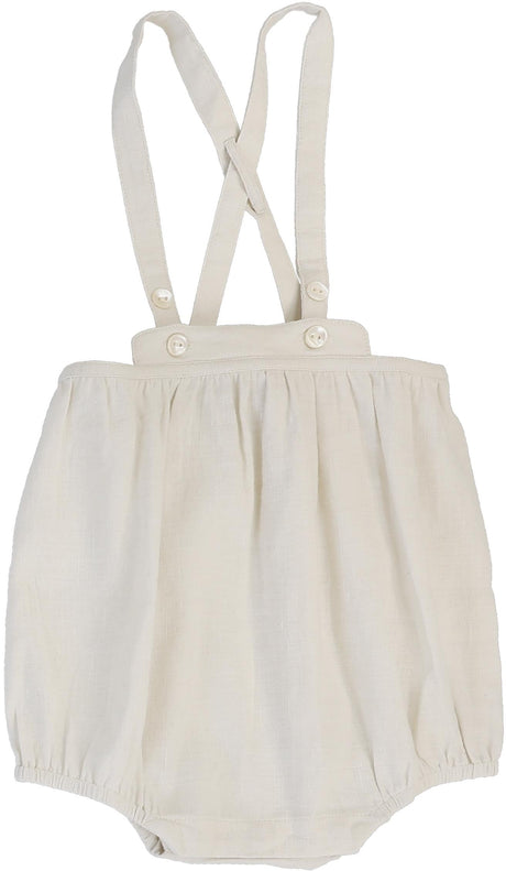 Analogie by Lil Legs  Embroidered Linen Collection Baby Boys Girls Suspender Bloomers - SLSB