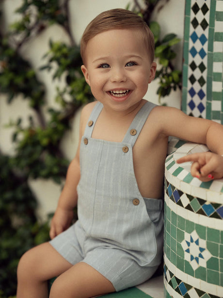 Mr. Mr. Boys Textured Linen Overall - SB6CY2919O